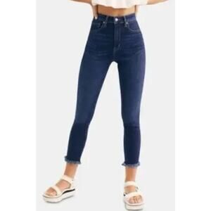 We the Free Free People NWT capri blue size 27 We The Free raw hem